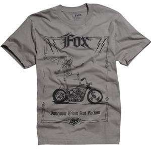  Fox Racing Surf Pavement T Shirt   Small/Dark Grey 