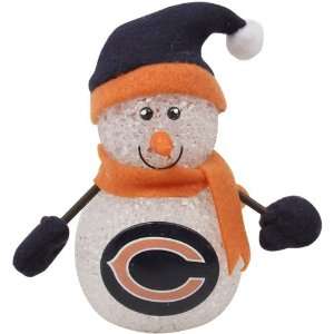    Chicago Bears 4 Light Up Tabletop Snowman