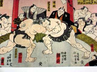Ukiyo e Ukiyoe Sumo Wrestlers as Subject Tattoo Book  