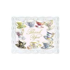   China Teacups Boxed Thank You Cards 8 Ct.