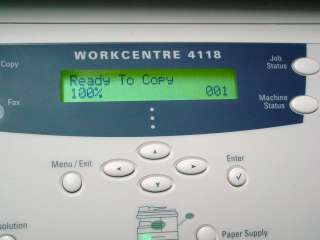 Xerox WorkCentre 4118 LOW USAGE Laser Printer Copier 0095205226546 