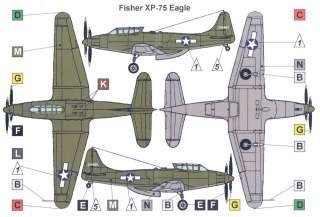 72 Valom FISHER XP 75 EAGLE Prototype Fighter  