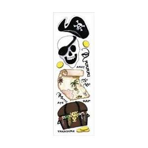 Royal Brush EZ Rub On Transfers W/Glitter 2.75x9.25 Sheet Pirate 