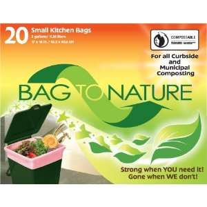  Bag to Nature Biodegradable Trash Bags   3ga (20 bags 