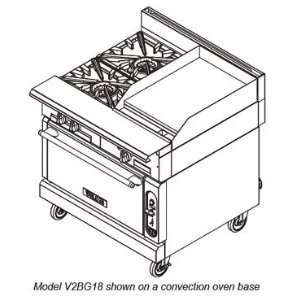  Vulcan Hart V Series 36 Gas Range W/ Griddle And Standard 