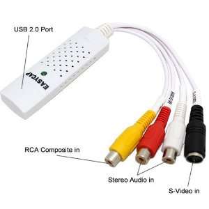  Mac Video TV DVD VHS Audio Capture Adapter USB 2.0 EZCAP 
