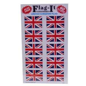  Union Jack (British Flag) Self Adhesive Stickers Pack 60 