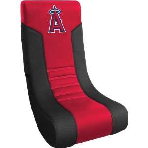  MLB Angels Boomchair in Black and Red Upholstery