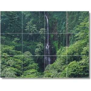  Waterfalls Photo Shower Tile Mural W077  24x32 using (12 