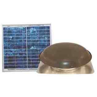 Ventamatic Solar Power Roof Attic Ventilator in Weathered Grey Color 