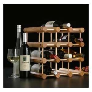  12 Bottle Oak Wine Rack